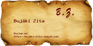 Bujáki Zita névjegykártya